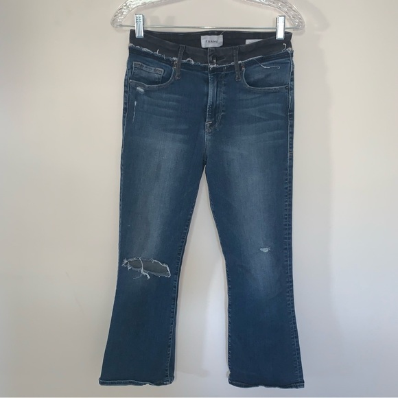 Frame Le Crop Mini Boot Jeans 28 - Picture 1 of 8